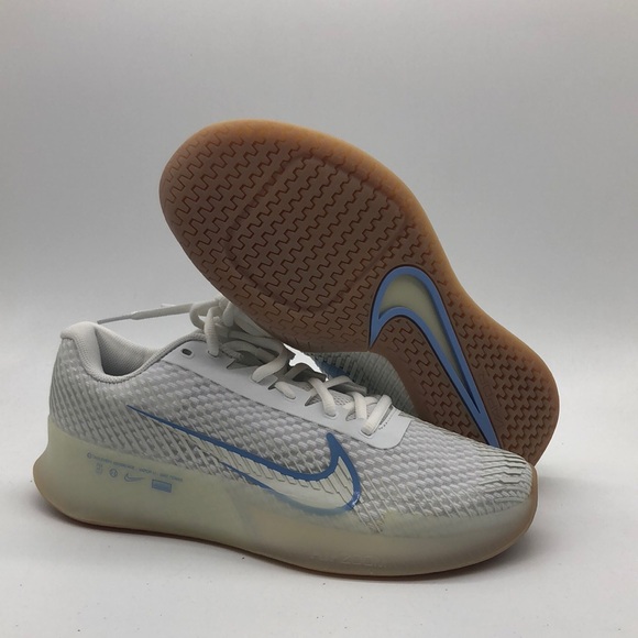 Women's Nike Zoom Vapor 11 HC White/Blue DR6965-105 NWOB